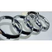 DK Tuning Audi A3 A4 A5 A6 Ön Panjur Halka Krom ABS Logo Amblem thumbnail 1