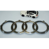 DK Tuning Audi A3 A4 A5 A6 Ön Panjur Halka Krom ABS Logo Amblem thumbnail 3