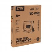 ElectroNaz 150 WATT BEYAZ 6500K IP66 150* IŞIK AÇISI 220 VOLT SİYAH SLİM KASA LED PROJEKTÖR - 3