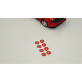 Citroen Logo Jant Torpido Direksiyon 9mm Damla Sticker Logo Seti thumbnail 2