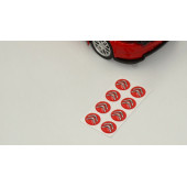 Citroen Logo Jant Torpido Direksiyon 9mm Damla Sticker Logo Seti thumbnail 3