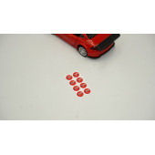 Volkswagen R Line Logo Jant Torpido Direksiyon 9mm Damla Sticker Logo Seti - 2