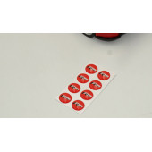 Volkswagen R Line Logo Jant Torpido Direksiyon 9mm Damla Sticker Logo Seti - 3