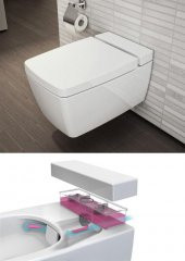 VitrA Metropole Rim-ex Asma Klozet Deterjan Hazneli-Beyaz 7672B003-1685 - 2