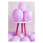 Mor Renk Makaron Balon 25 Adet - 1