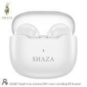 SHAZA Air7 Gürültü Azaltma ENC 4 Mikrofonlu Bluetooth 5.3 TWS Kulaklık Beyaz - 3
