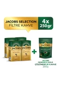 Jacobs Selection Filtre Kahve 250 gr x 4 Adet + Jacobs Gold Çözünebilir Kahve 200 gr - 1