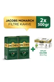 Jacobs Monarch Filtre Kahve 500 gr x 2 Adet + Ofçay Hazine 30 x 15 gr - 1