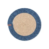 THE MİA JÜT AMERİKAN SERVİS BAMBU LACİVERT 35x35 CM - 1