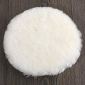 Pasta Cila Polisaj Süngeri 115 mm Cırt Tabanlı Kuzu Postu Yünü Pedi Keçesi Parlatma (3 ADET) - 4