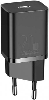Baseus Super Si, 20W USB-C Hızlı Şarj Cihazı, Siyah - 1