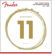 Fender Dura-Tone Coated 80/20 Acoustic Guitar Strings Ball End 880CL Gauges .011-.052 String Sets - Akustik Gitar Teli - 1