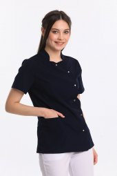 COSMOS- Kadın Likralı Lacivert Üniforma Üst thumbnail 1