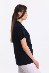 COSMOS- Kadın Likralı Lacivert Üniforma Üst thumbnail 2