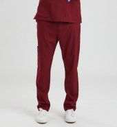 Wio Uniform BASIC- Erkek Likralı Bordo Üniforma Pantolon - 1