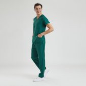 Wio Uniform BASIC- Erkek Likralı Yeşil Üniforma Pantolon - 3