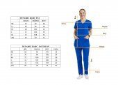 Wio Uniform BASIC- Kadın Likralı Royal Mavi Üniforma Pantolon - 4