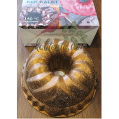 Döküm Kek Kalıbı Bronz Renginde - 1