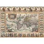 Art Puzzle 1000 Parça Puzzle - Eski Dünya Haritası 4584 - 2