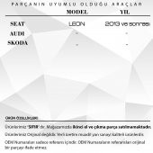 Seat Leon, Audi, Skoda İçin Bagaj Dişlisi (GRİ) - 2