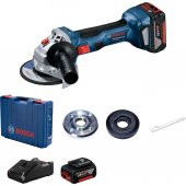 Bosch Professional GWS 180-LI 2x4ah Çift Akülü Taşlama Makinesi - 06019H9021 - 1