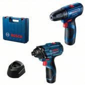 Bosch GSR 120-LI + GDR 120-LI 2x2.0Ah Çift Akülü Delme Vidalama Makinesi - 1