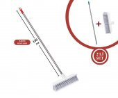 FLORA FT508 KROM MOP SAPI VE YUMUŞAK YER FIRÇASI F163 - 1