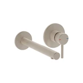 VitrA Origin Ankastre Lavabo Bataryası İki Rozetli Fırçalı Nikel (Sıva Üstü Grubu) A4258134 - 1