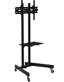 ALPİN TV/Fuar Standı Bilgisayar Askı Aparatlı Metal Ayaklı Tekerlekli TV Sehpası/Ünitesi 40 inç -75 inç - 2