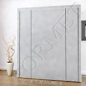 Pormet Çift Yandan Raflı  Profilli Bez Dolap GRİ thumbnail 1