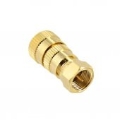 F Erkek Vidalı Gold Pinli Konnektör thumbnail 1