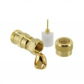 F Erkek Vidalı Gold Pinli Konnektör thumbnail 2