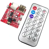 Bluetooth 4.1 Amplikatör Ses Müzik MP3 Modülü-IR Uzaktan Kumandalı - 1