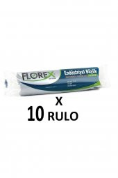 Florex Endüstriyel Büyük Boy 65x80 Cm  Siyah Çöp Poşeti 10 Rulo 100 Adet - 1