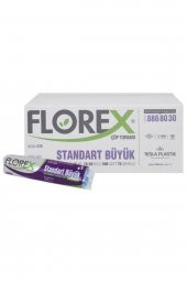 Florex  65x80 Standart Büyük Boy Çöp Poşeti ( 500 Adet ) 50 rulo - 1