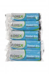 Florex Standart Orta Siyah Çöp Poşeti 55x60 Cm 5 Rulo - 1