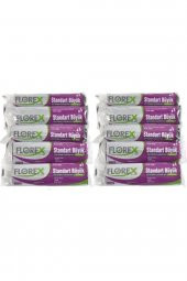 Florex  Çöp Torbası 65x80 cm Standart Büyük Boy Siyah 10 Rulo - 1
