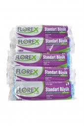 Florex Standart Büyük Mavi Çöp Poşeti 65 X 80 Cm 5rulo - 1