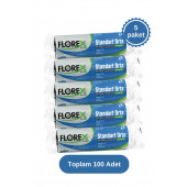 Florex Standart Orta Siyah Çöp Poşeti 55x60 cm 5 Rulo - 1