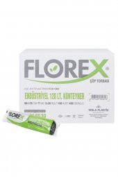 Florex  120 Lt Endüstriyel Konteyner Çöp Torbası Çöp Poşeti 90x125 Cm 1 Koli 20 Rulo 100 Adet - 1