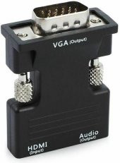 Ses Destekli Hdmi To Vga Monitör Çevirici Dönüştürücü Adaptör - 4