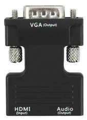 Ses Destekli Hdmi To Vga Monitör Çevirici Dönüştürücü Adaptör - 5