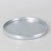 Selim Dekor Victoria Yuvarlak Tepsi Gümüş - 1