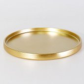 Selim Dekor Victoria Yuvarlak Tepsi Altın - 1