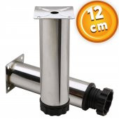 Mobilya Kanepe Baza Koltuk Metal Destek Ayağı Ayarlanabilir Krom Ayak 12 cm - 1