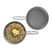 OMS 3223 Granit Çift Taraflı Hamsi Tavası 32 Cm Gri thumbnail 3