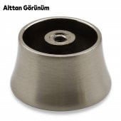 Düğme Çekmece Dolap Kapak Kulpu Kulbu İnox Metal Kulp - 5
