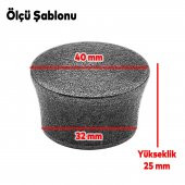 Düğme Çekmece Dolap Kapak Kulpu Kulbu İnox Metal Kulp - 6