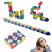 24 PARÇA EĞİTİCİ MAGİC SNAKE RUBİK YILAN ZEKA KÜPÜ RUBİK'S - 1