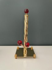 Selim Dekor Kristal Havluluk Kırmızı - 1